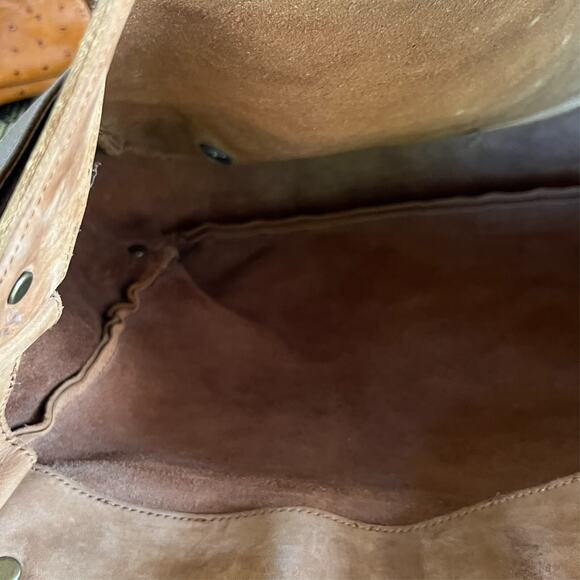 Unisex Brown Genuine Leather Crossbody Messenger Saddle Bag - Picture 13 of 16
